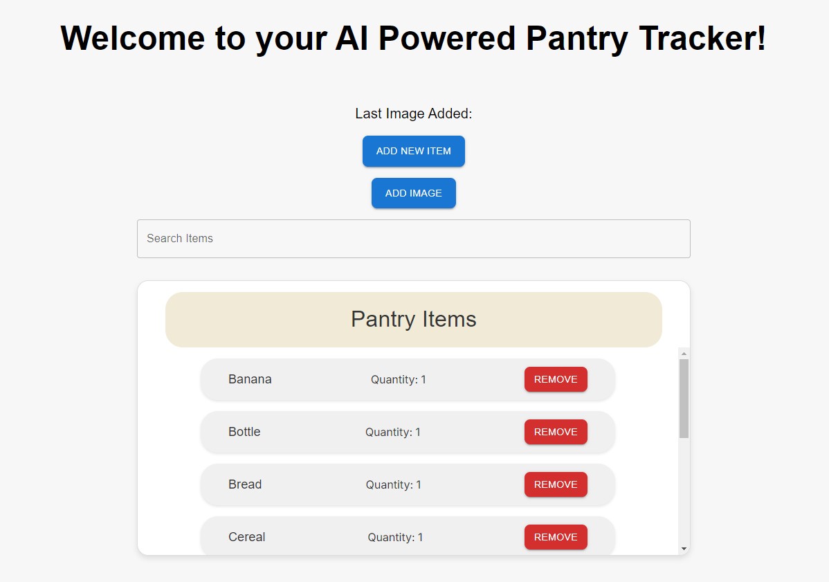 Pantry Tracker AI